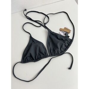 Skims Swim Triangle Bikini Top Gunmetal Size 2X